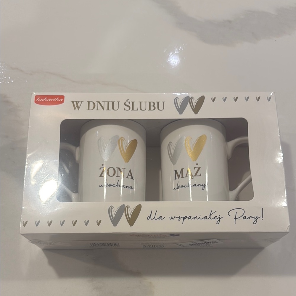 Polish Husband and Wife Mug set